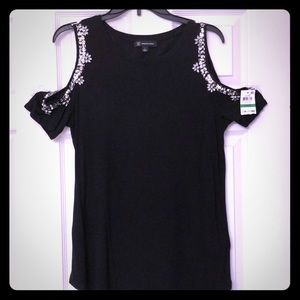 Beautiful black shirt with bling